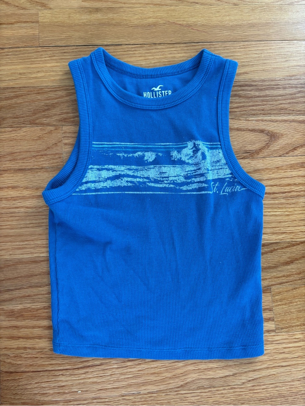Hollister Blue Ribbed Tank